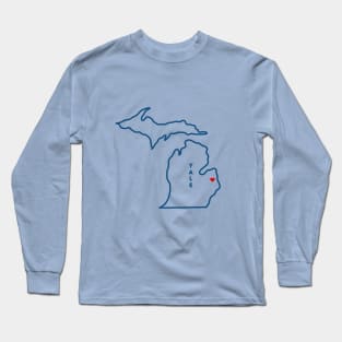 Yale MI Love (Navy) Long Sleeve T-Shirt